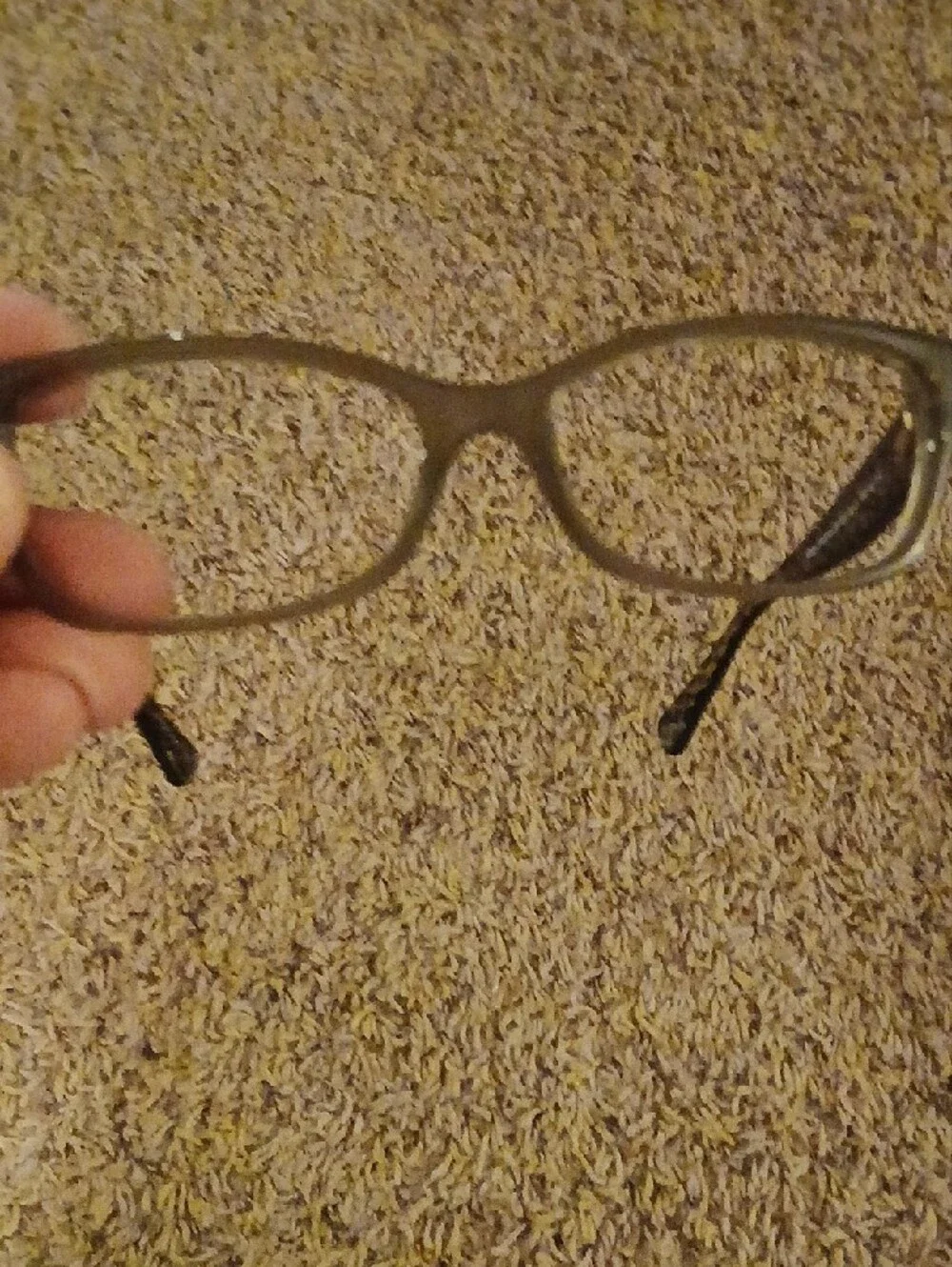 Coach Black and Gold Semi-Rimless Reading Glasses